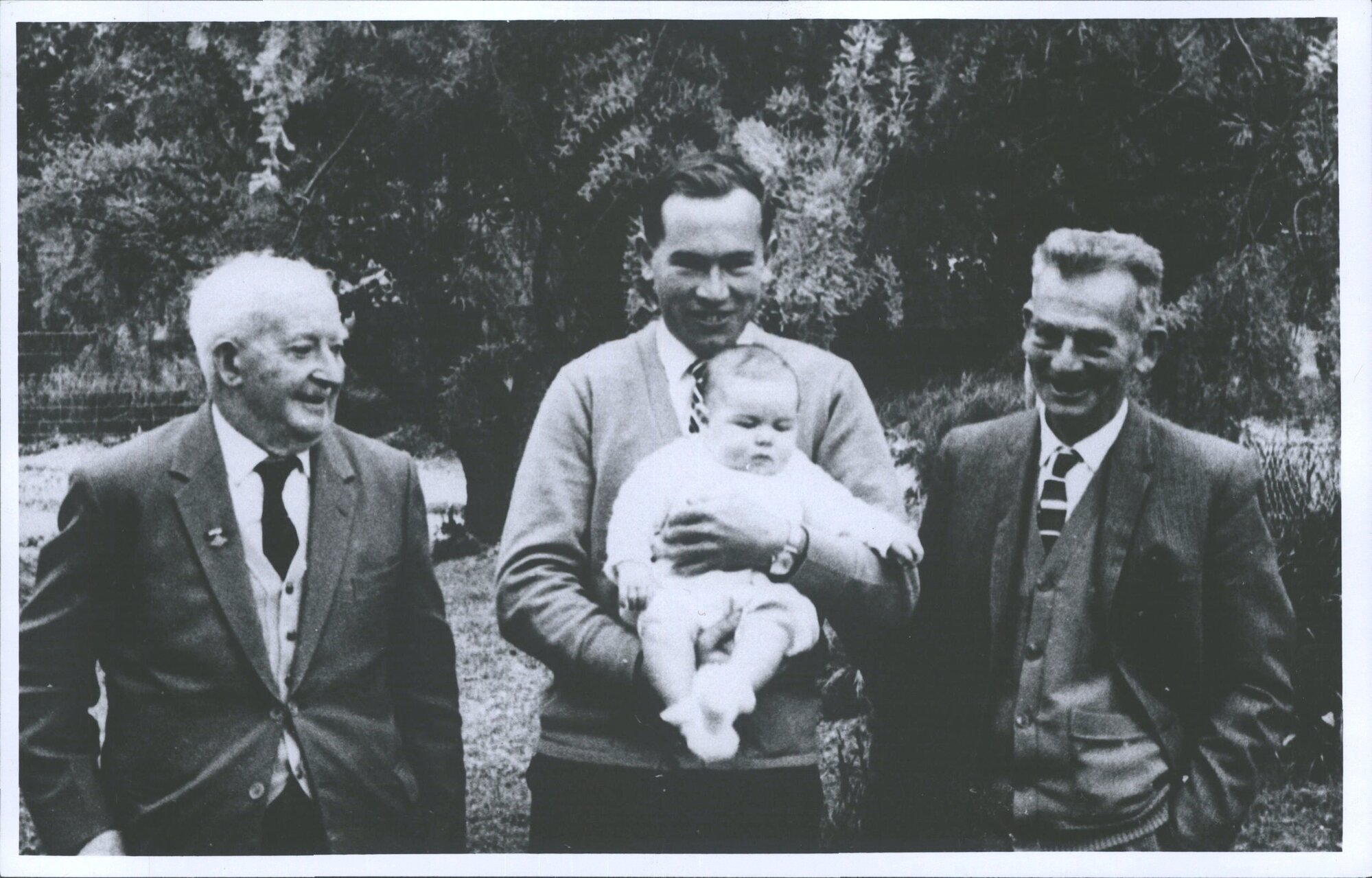 Taylor family, four generations Alex, Geoff, Peter and Gregg