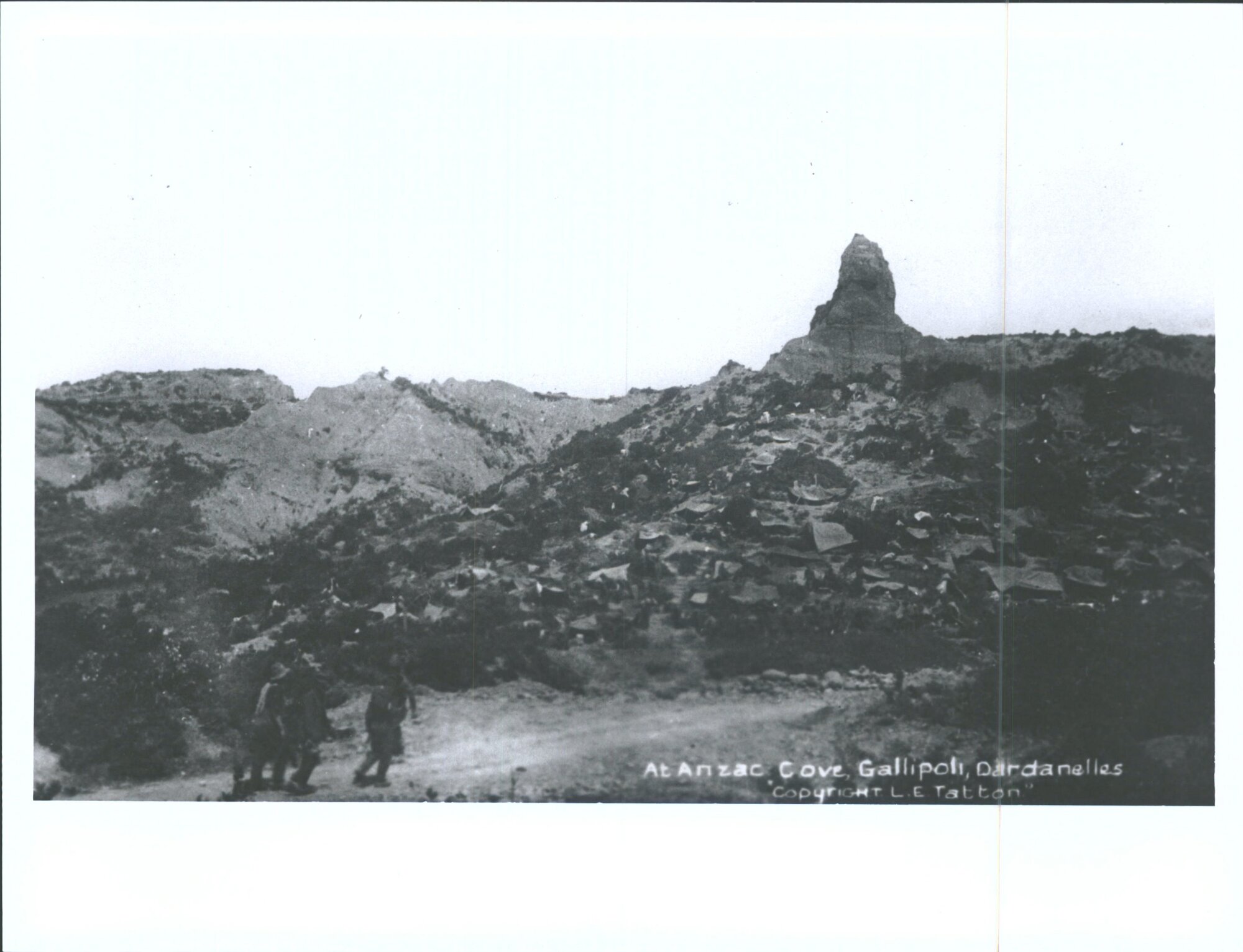 "At Anzac Cove, Gallipoli, Dardanelles"