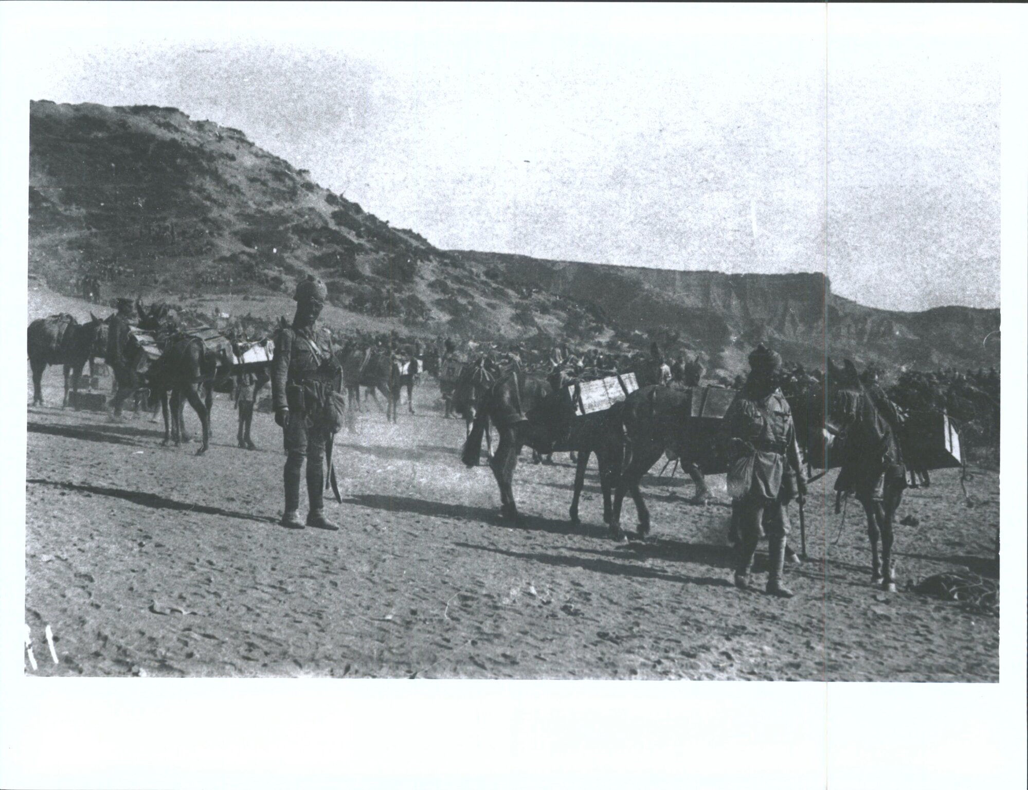 "No. 2 Outpost. No. 2 Walkers in the distance"