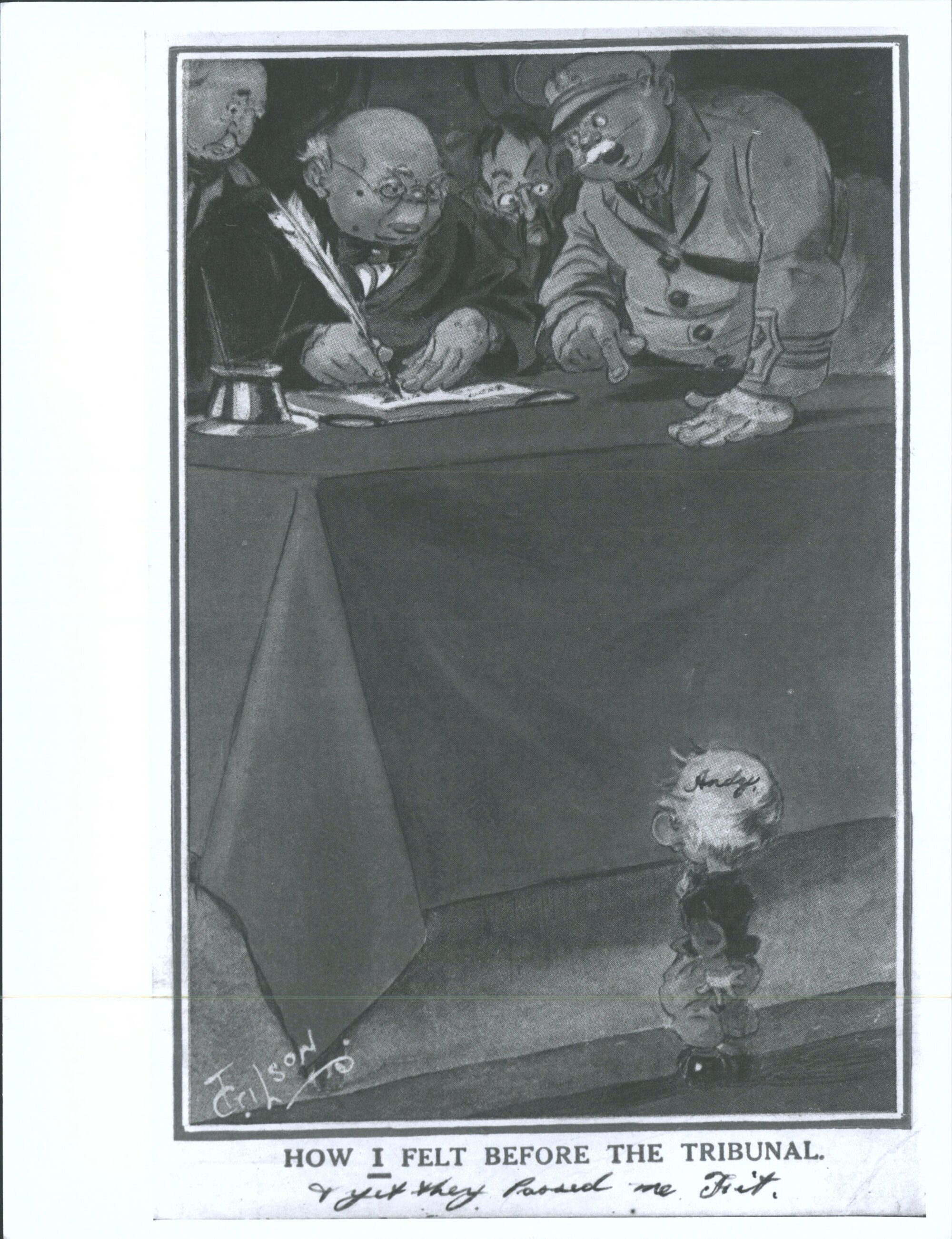 "How I felt before the Tribunal"