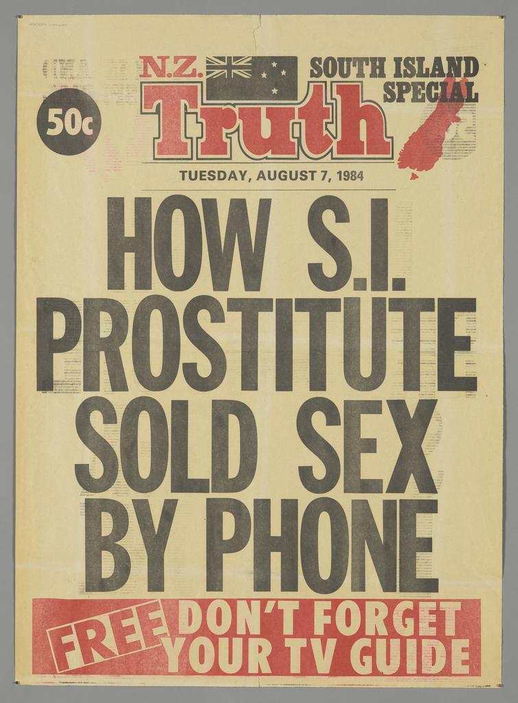"How S.I. prostitute sold sex by phone Free Don't forget your TV guide"