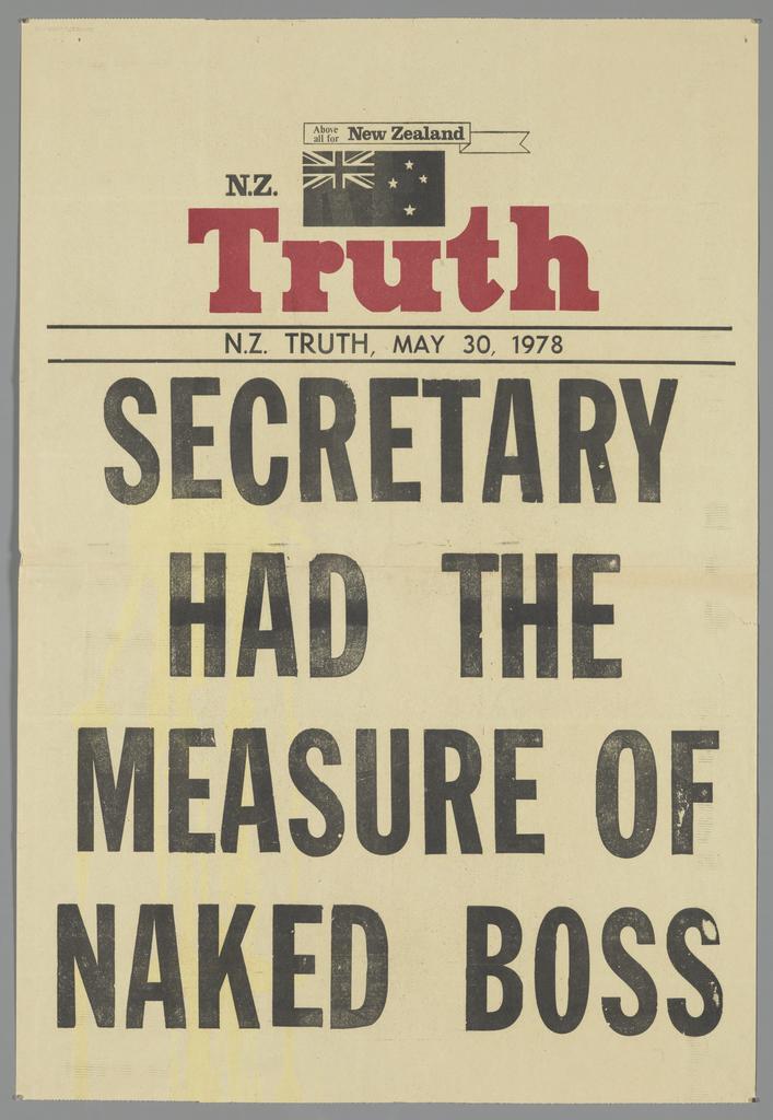 "Secretary had the measure of naked boss"