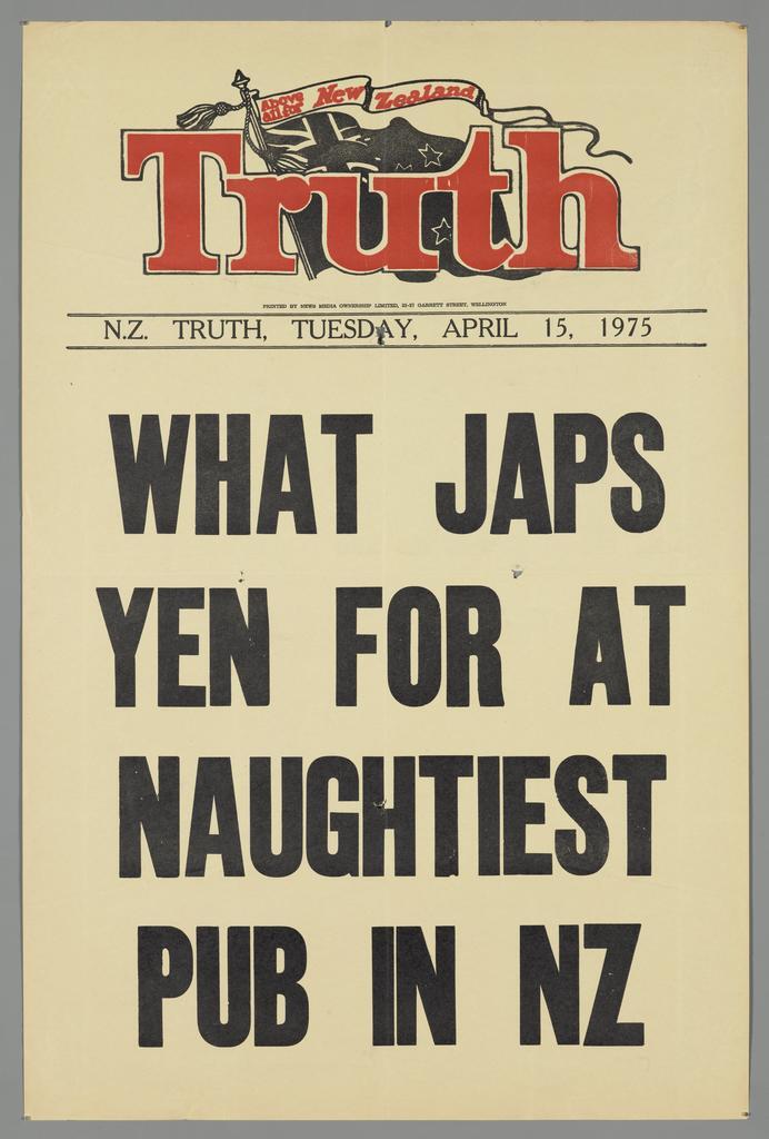 "What Japs yen for at naughtiest pub in NZ"