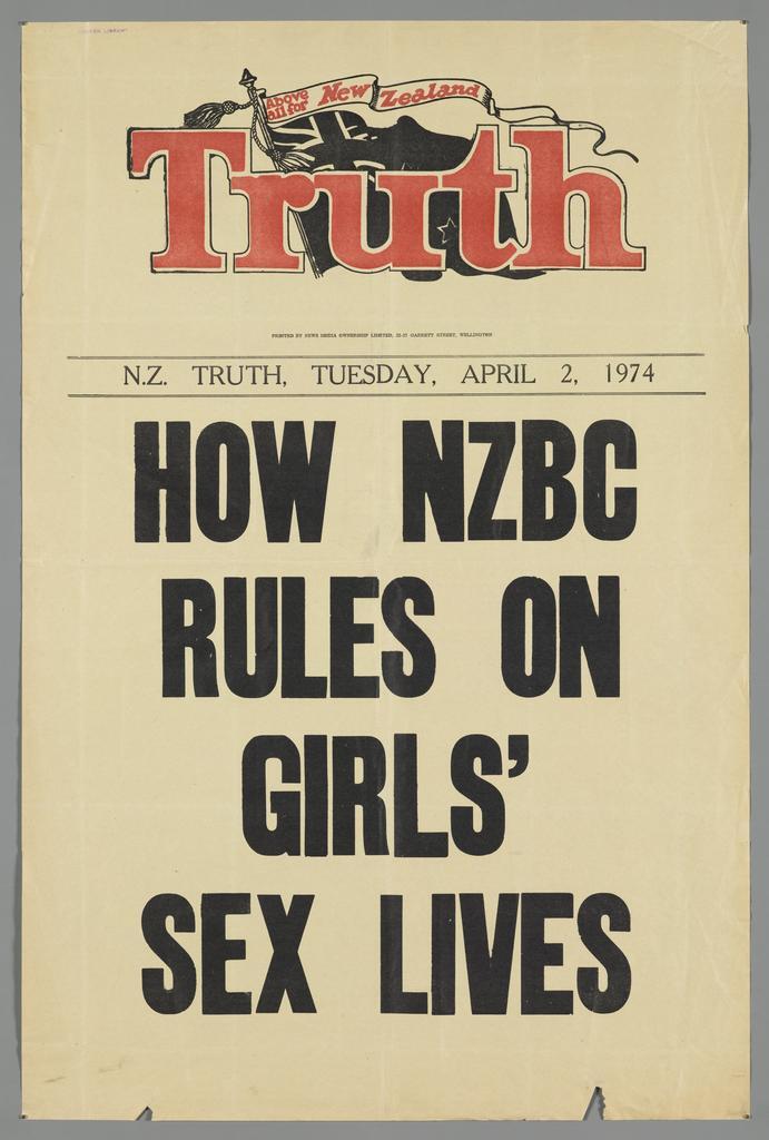 "How NZBC rules on girls' sex lives"