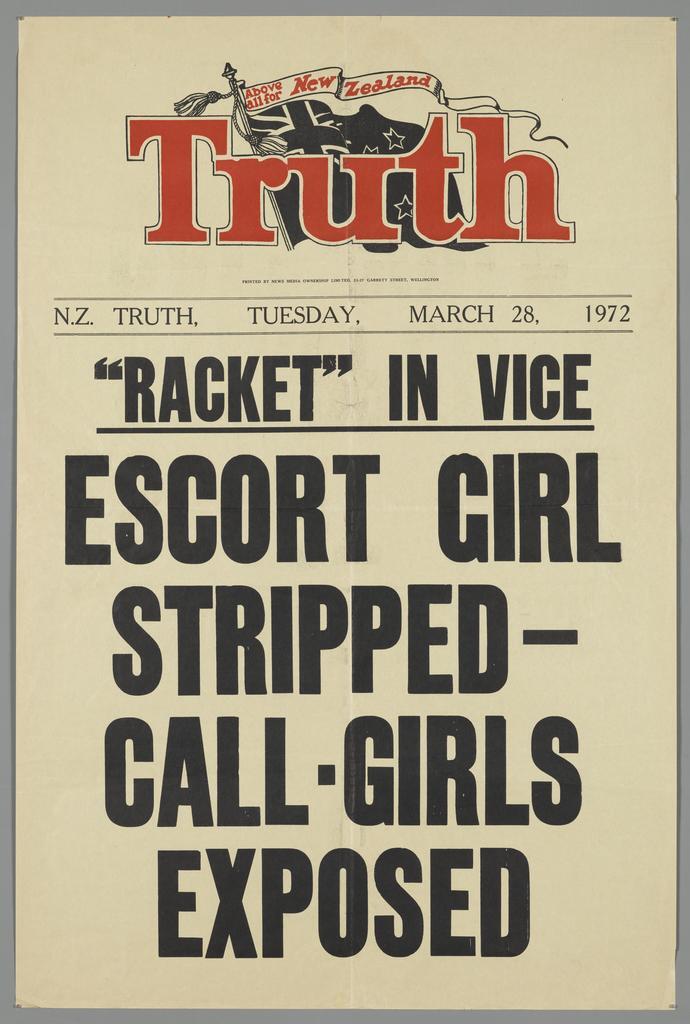 " "Racket" in vice escort girl stripped - call-girls exposed"