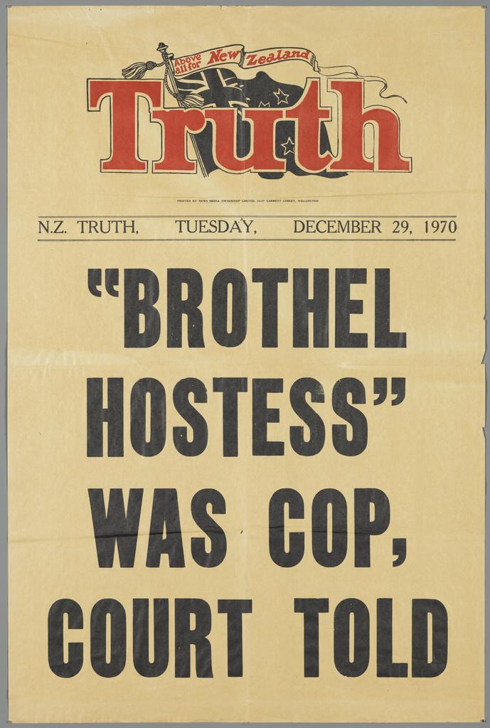 " "Brothel hostess" was cop, court told"