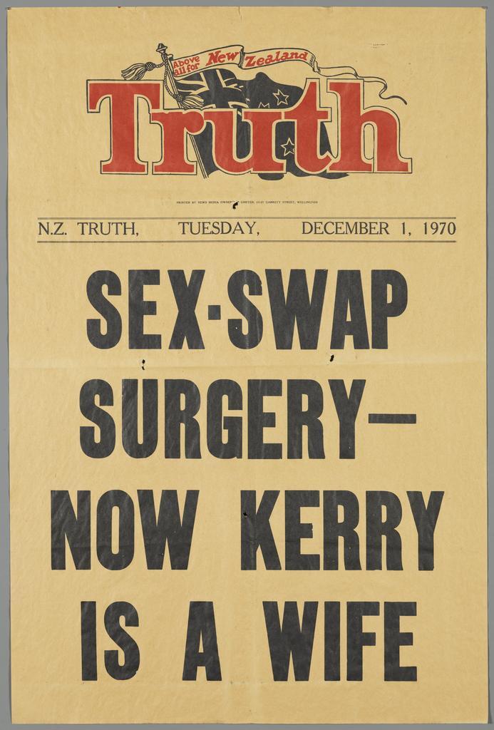 "Sex-swap surgery - now Kerry is a wife"