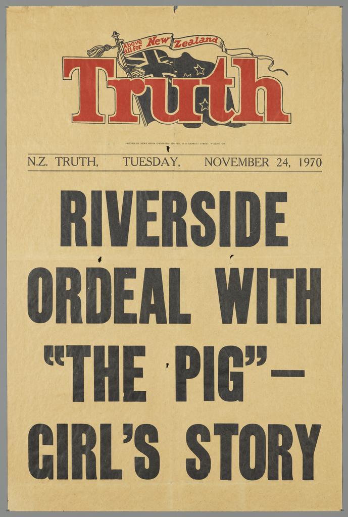 "Riverside ordeal with "The Pig" - girl's story"