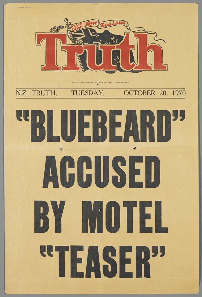" "Bluebeard" accused by motel "teaser" "