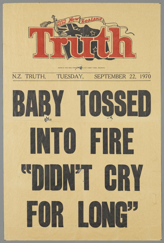 "Baby tossed into fire "didn't cry for too long" "