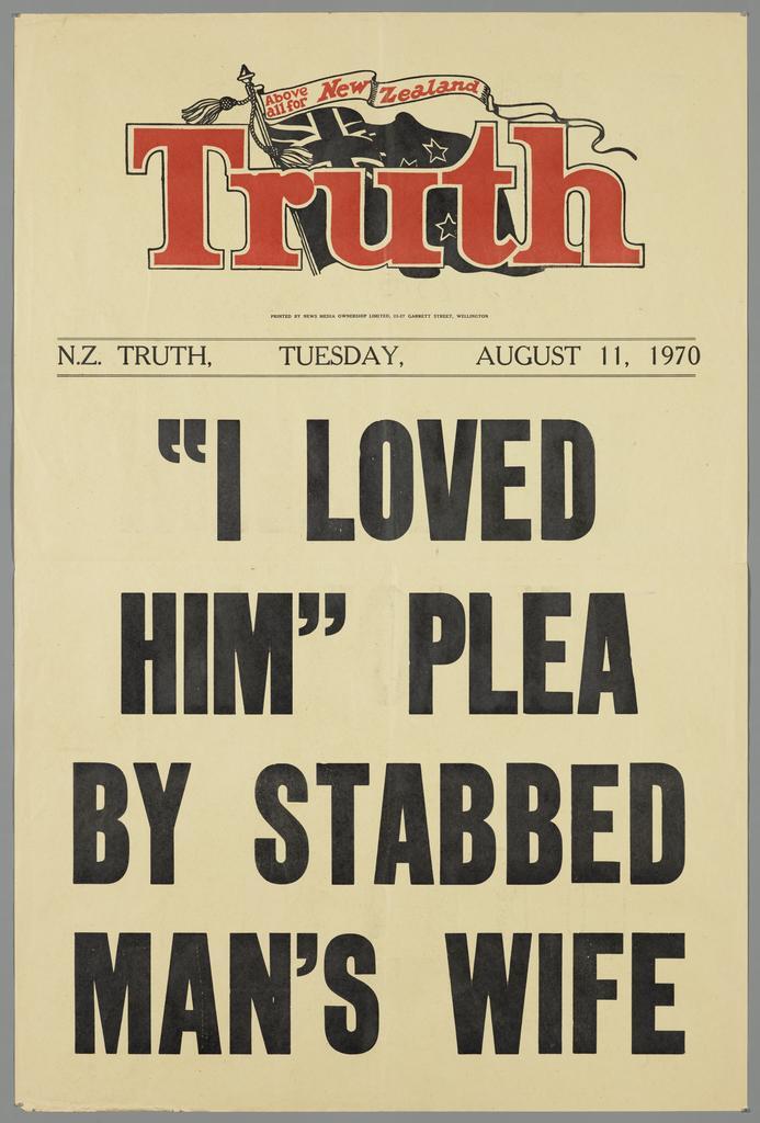 " "I loved him" plea by stabbed man's wife"