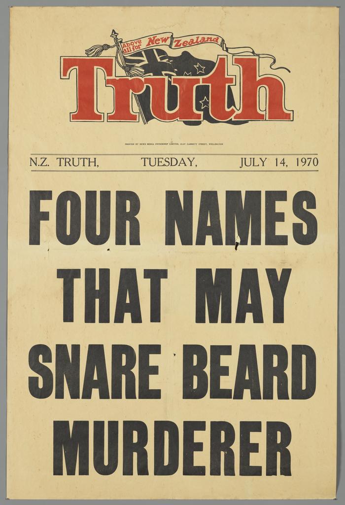 "Four names that may snare Beard murderer"