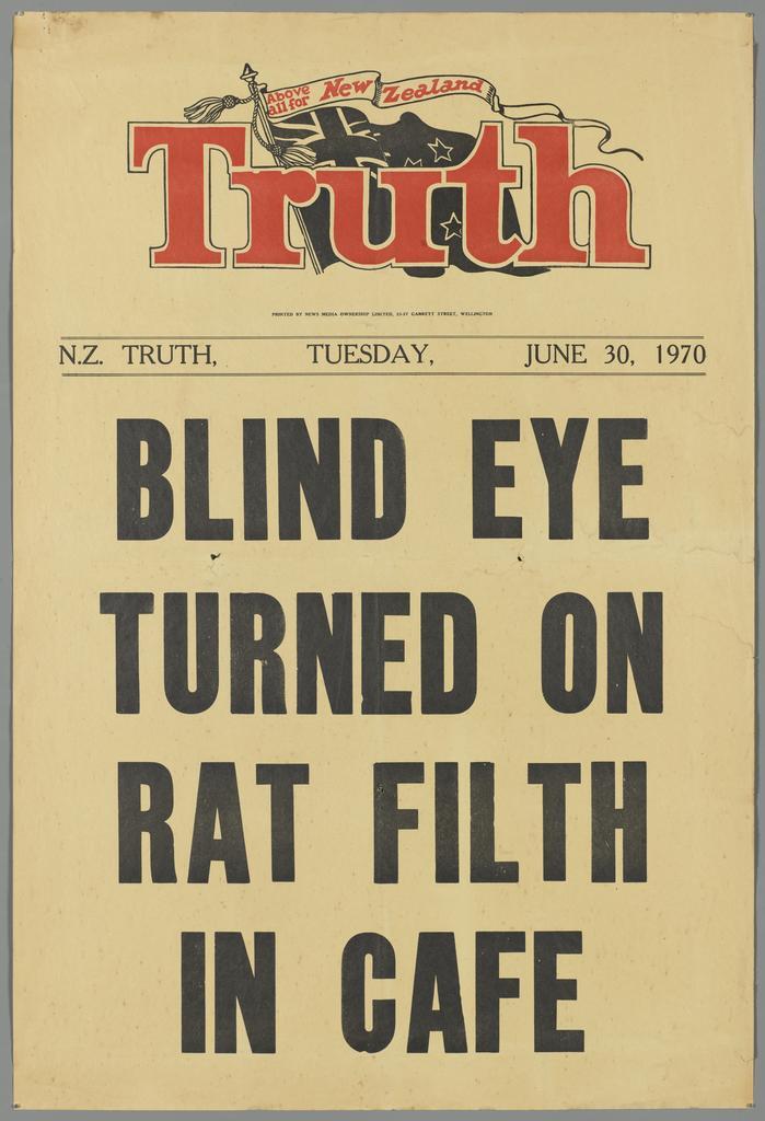 "Blind eye turned on rat filth in cafe"