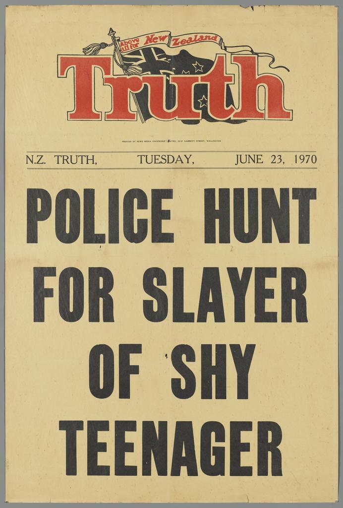 "Police hunt for slayer of shy teenager"