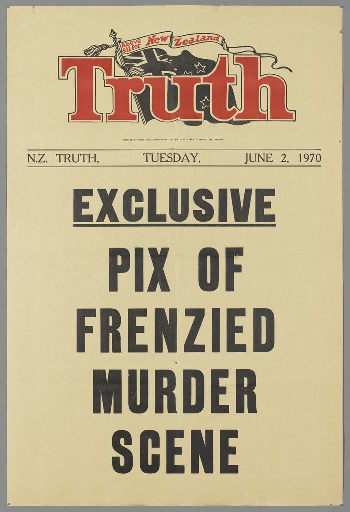 "Exclusive pix of frenzied murder scene"