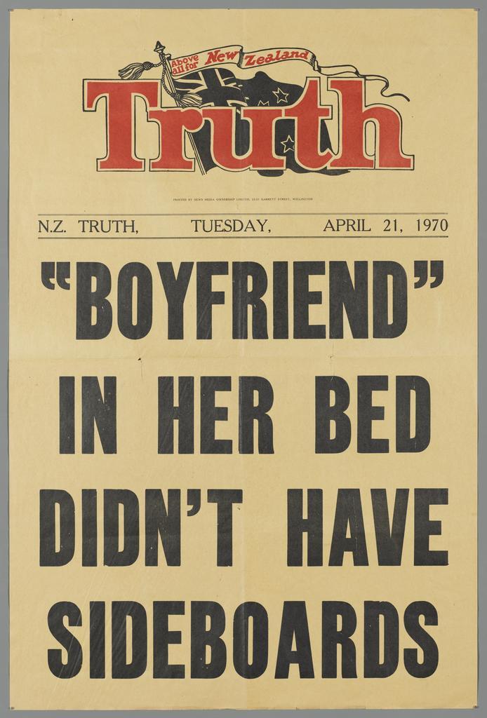 " "Boyfriend" in her bed didn't have sideboards"