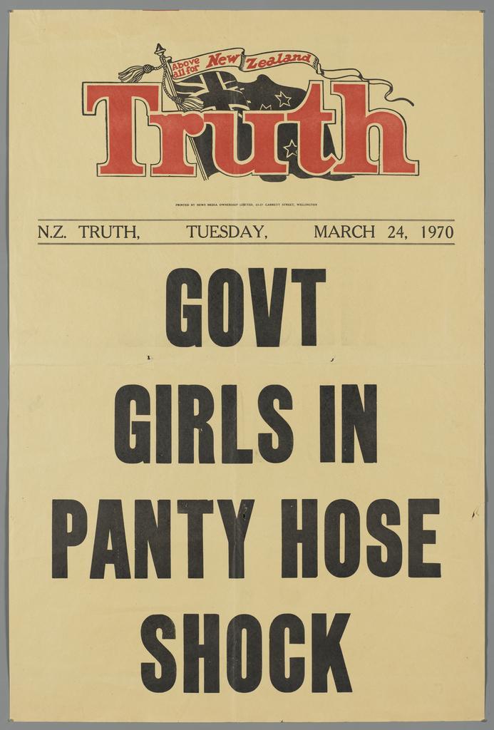 "Govt girls in panty hose shock"