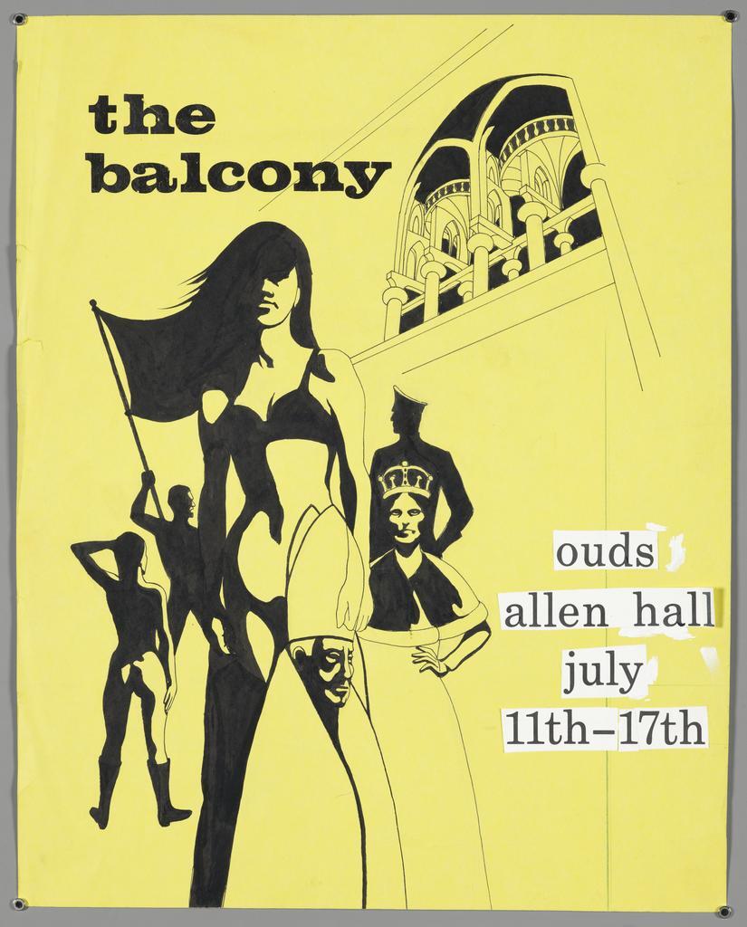 "the balcony ouds allen hall july 11th-17th"