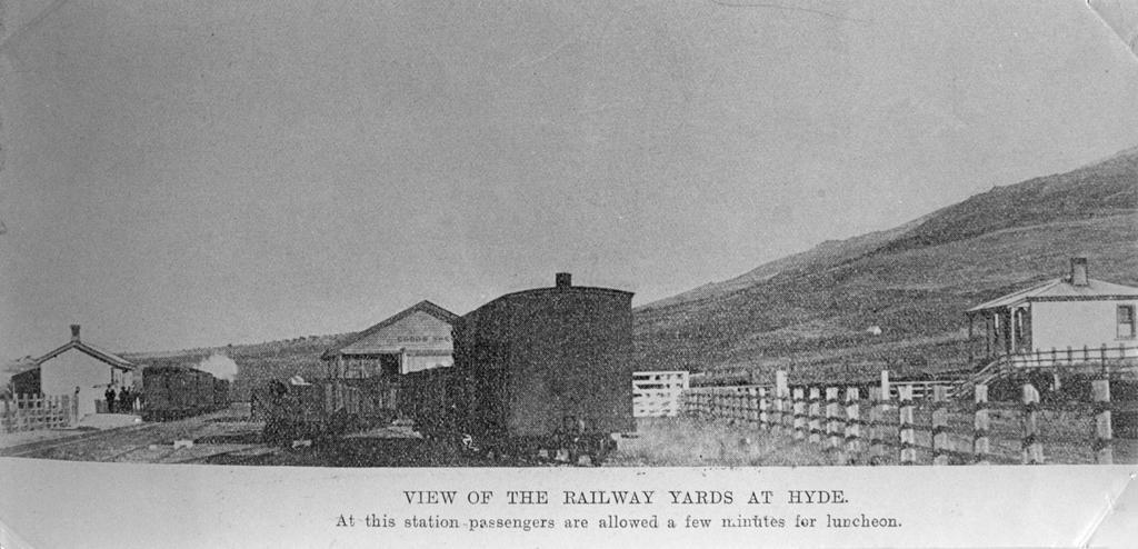 Hyde Photograph 2, 'View of the railway yards at Hyde'