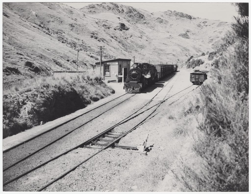 Hindon Station and yard with train