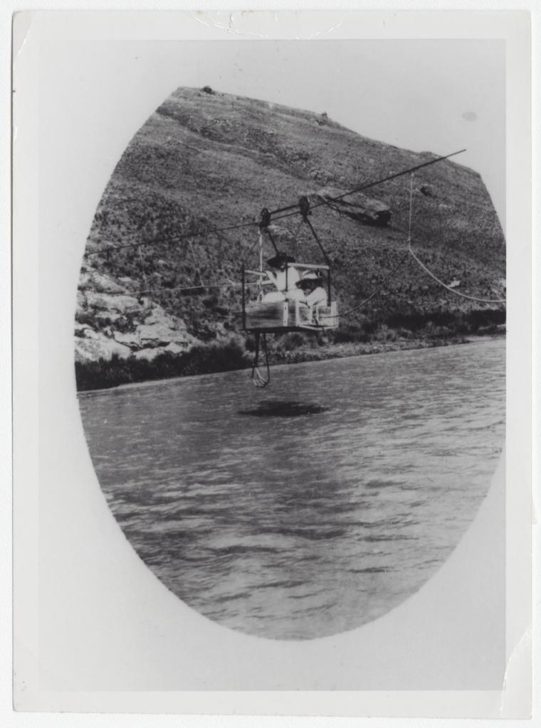 Two women on a flying fox