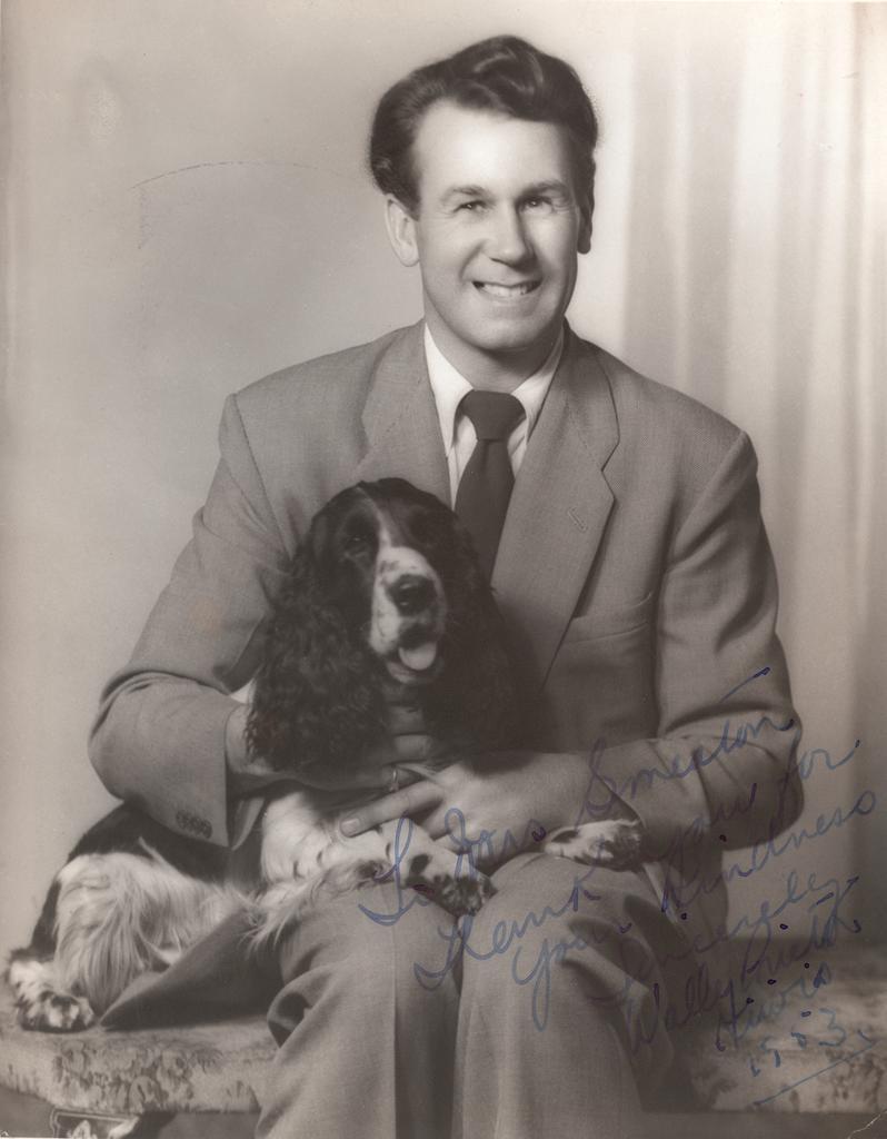 Wally Prictor and dog