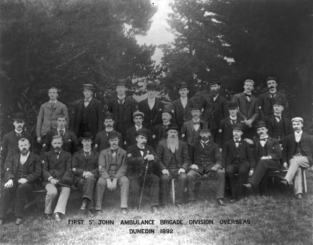 First St John Ambulance Brigade Division Overseas, Dunedin 1892