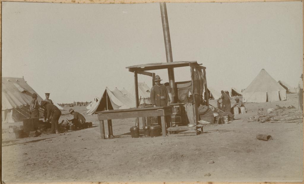 'Zeitoun Camp, kitchen and hospital'