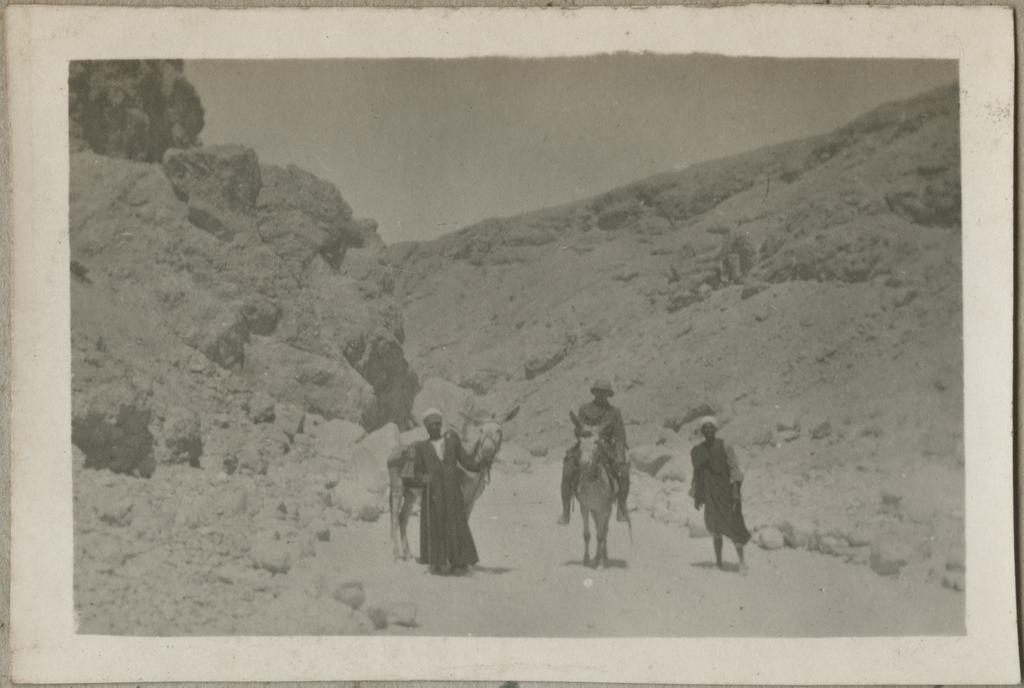 'In the valley of the Tombs of the Kings of Thebes'