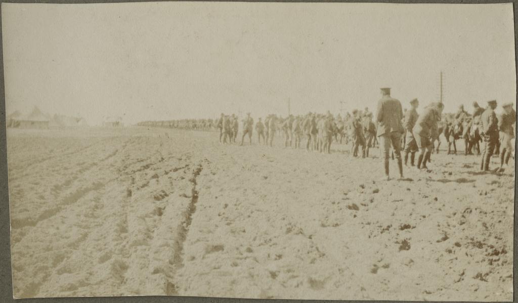 Large group of soldiers at camp