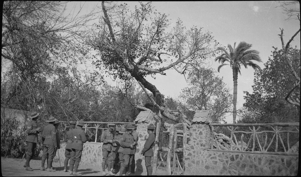 Soldiers, possibly at gardens