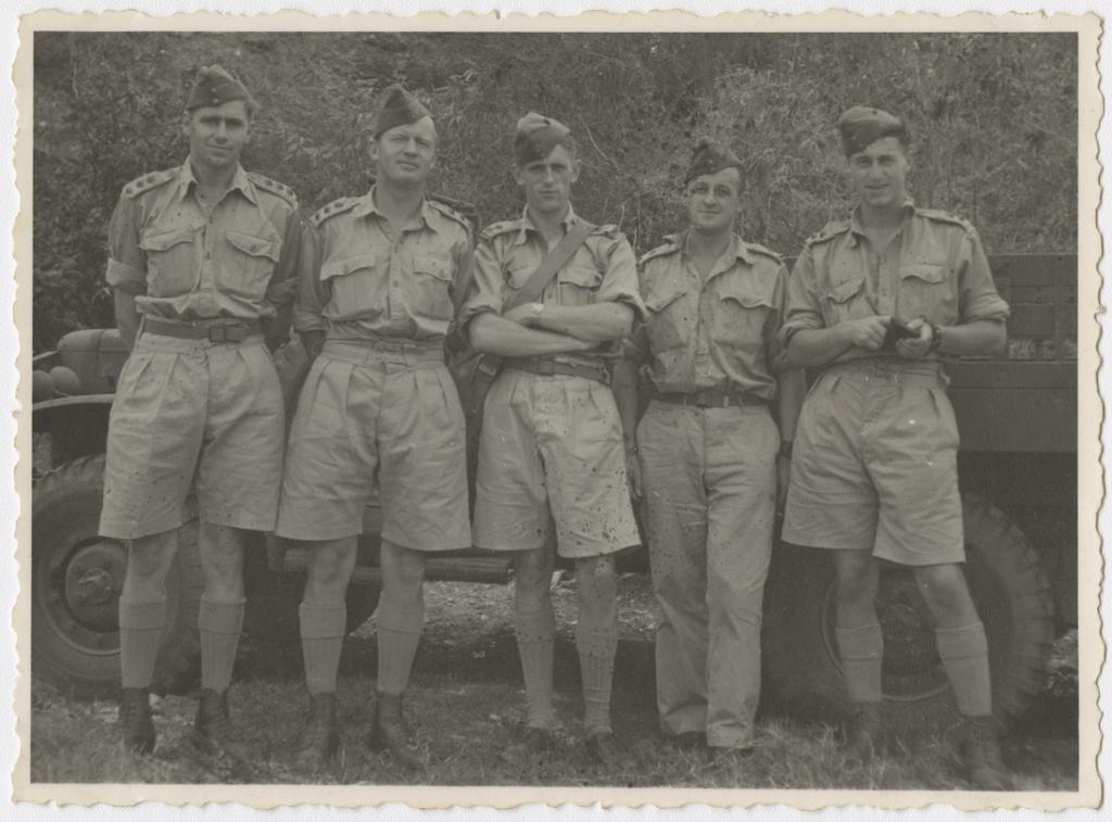 Group of five men 'J.P., C.G.L., R.S.U., C. W-M., A.W.R.'