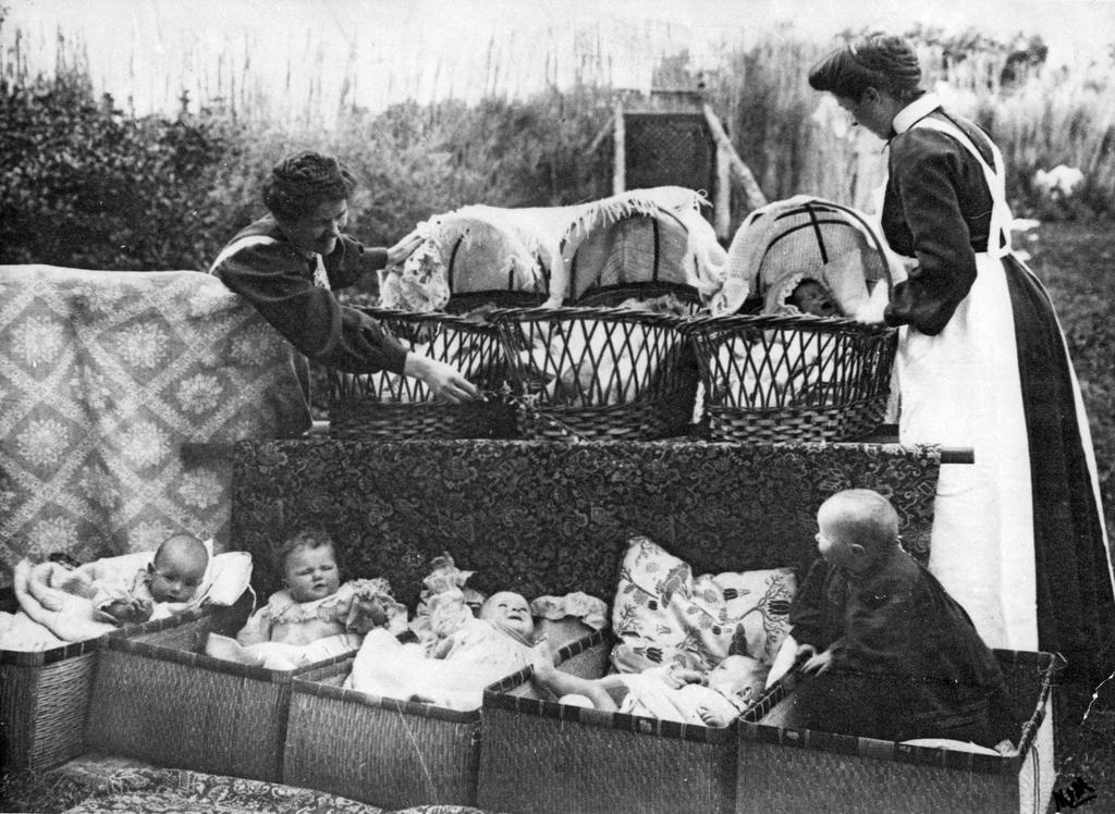 Babies being put outside
