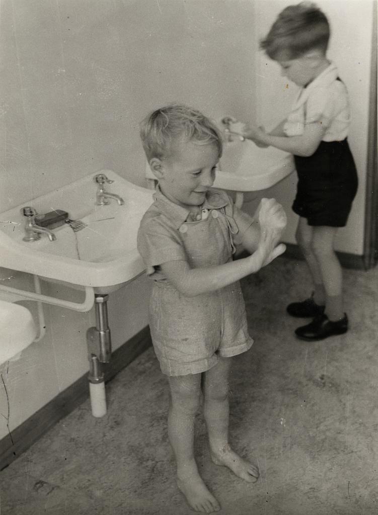 'Washing hands before meal' at the Helen Deem Centre for Pre-School Education