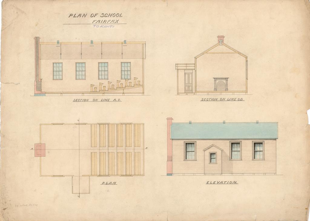 Plan of school, Fairfax/Tokoiti