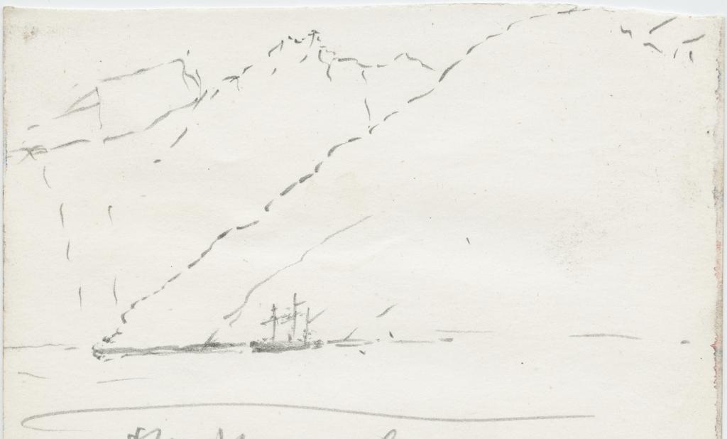 Sketch of the ship 'Clio'