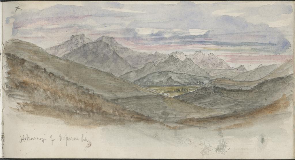 Watercolour of Hikurangi