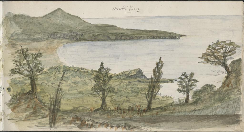 Watercolour of Hicks Bay