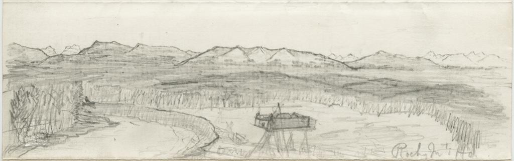 Sketch of Rocky Mountain House