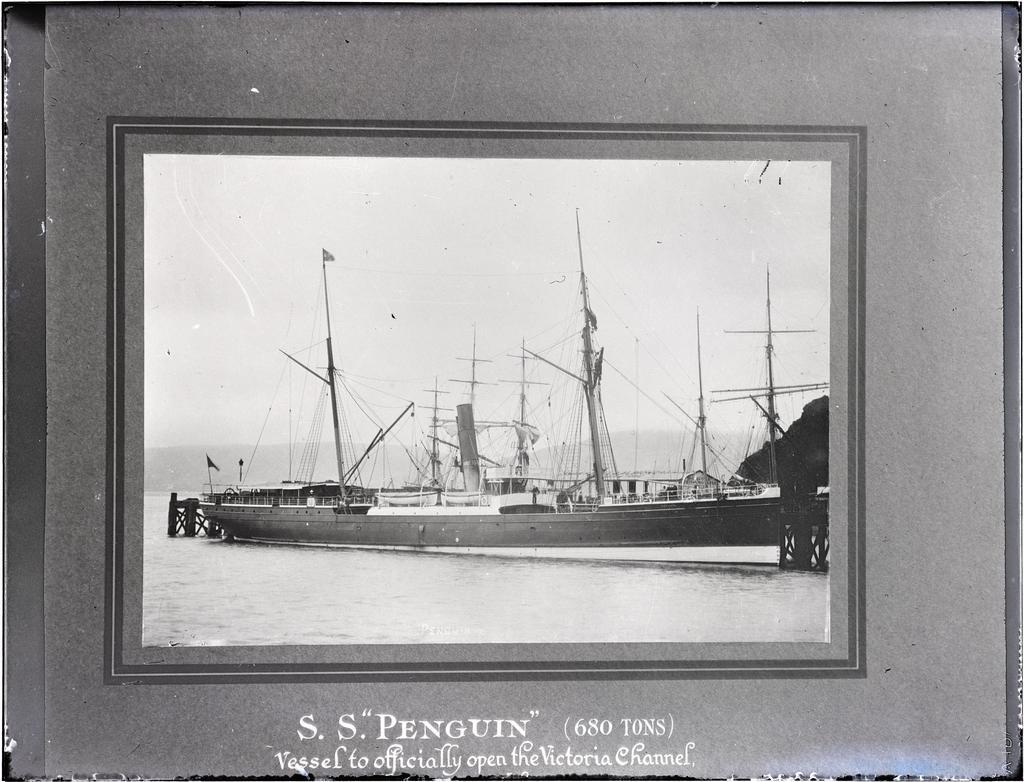 'S.S. "Penguin" (680 tons), Vessel to officially open the Victoria Channel'