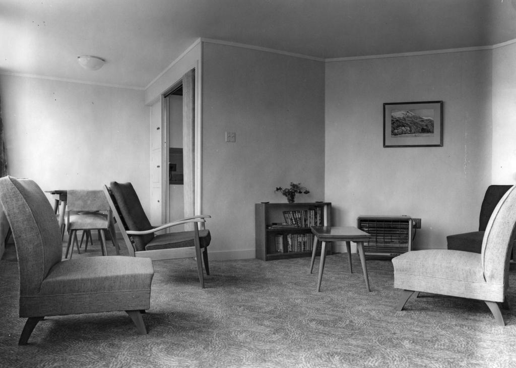 Seating area inside Studholme Hall