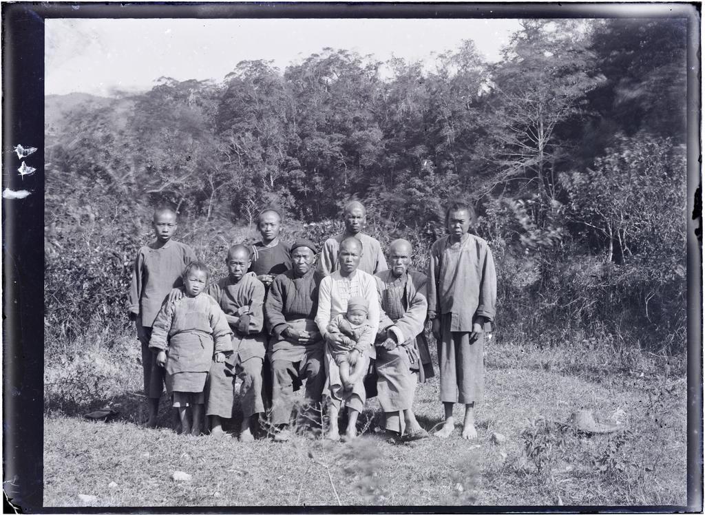 Group of Chinese men - Christians at Fock Yuin? Shui village