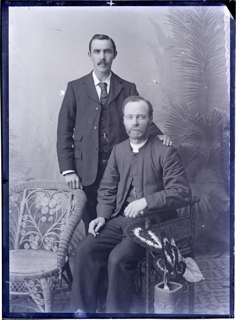 Rev. G.H. McNeur (standing) and Alexander Don