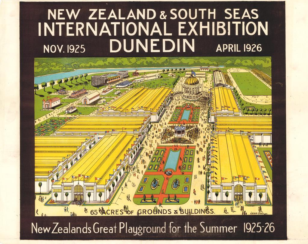 'New Zealand &amp; South Seas International Exhibition Dunedin, Nov. 1925, April 1926, New Zealand's Great Playground for the Summer 1925-26'
