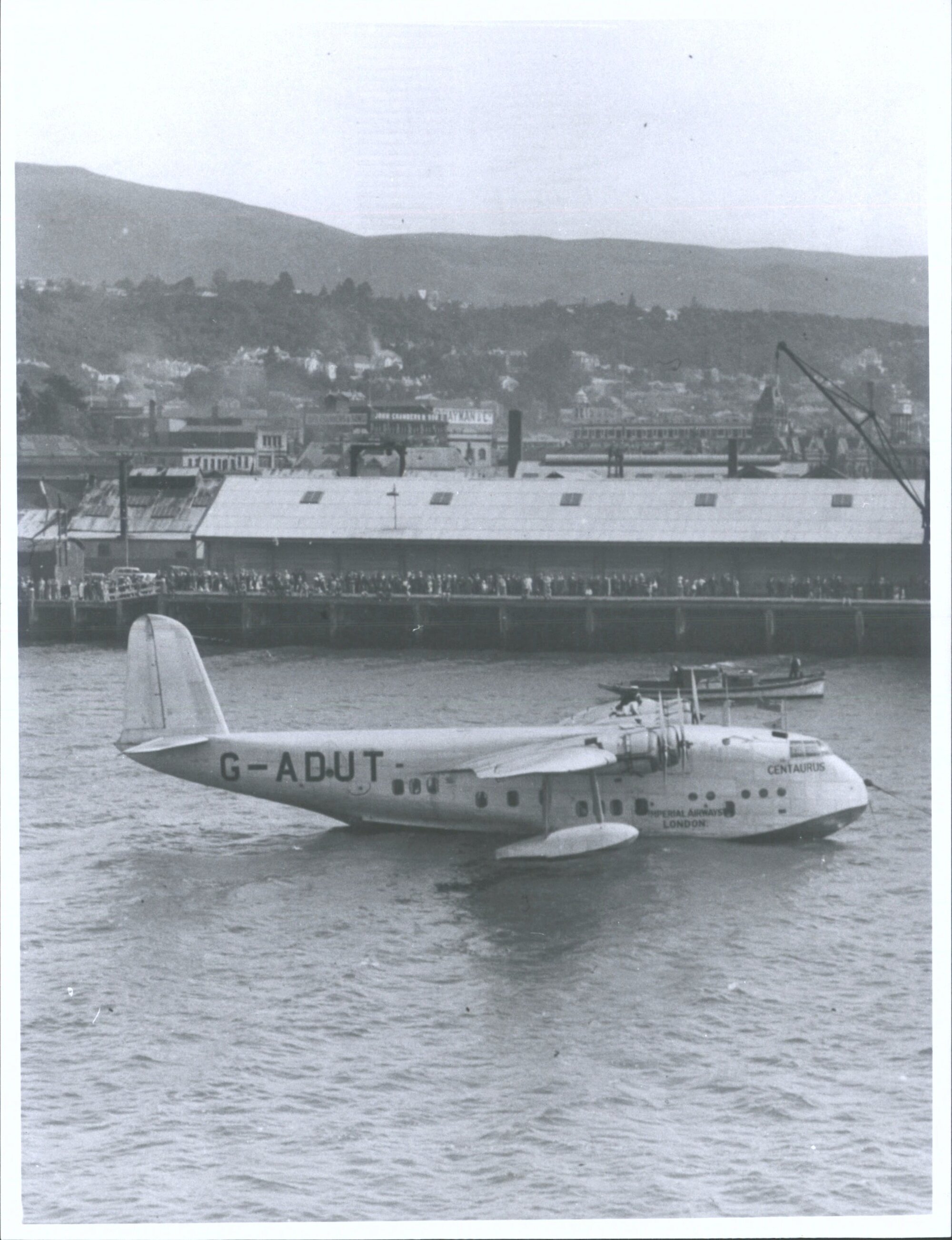 Imperial Airways, Trans-Tasman survey flight on Otago Harbour