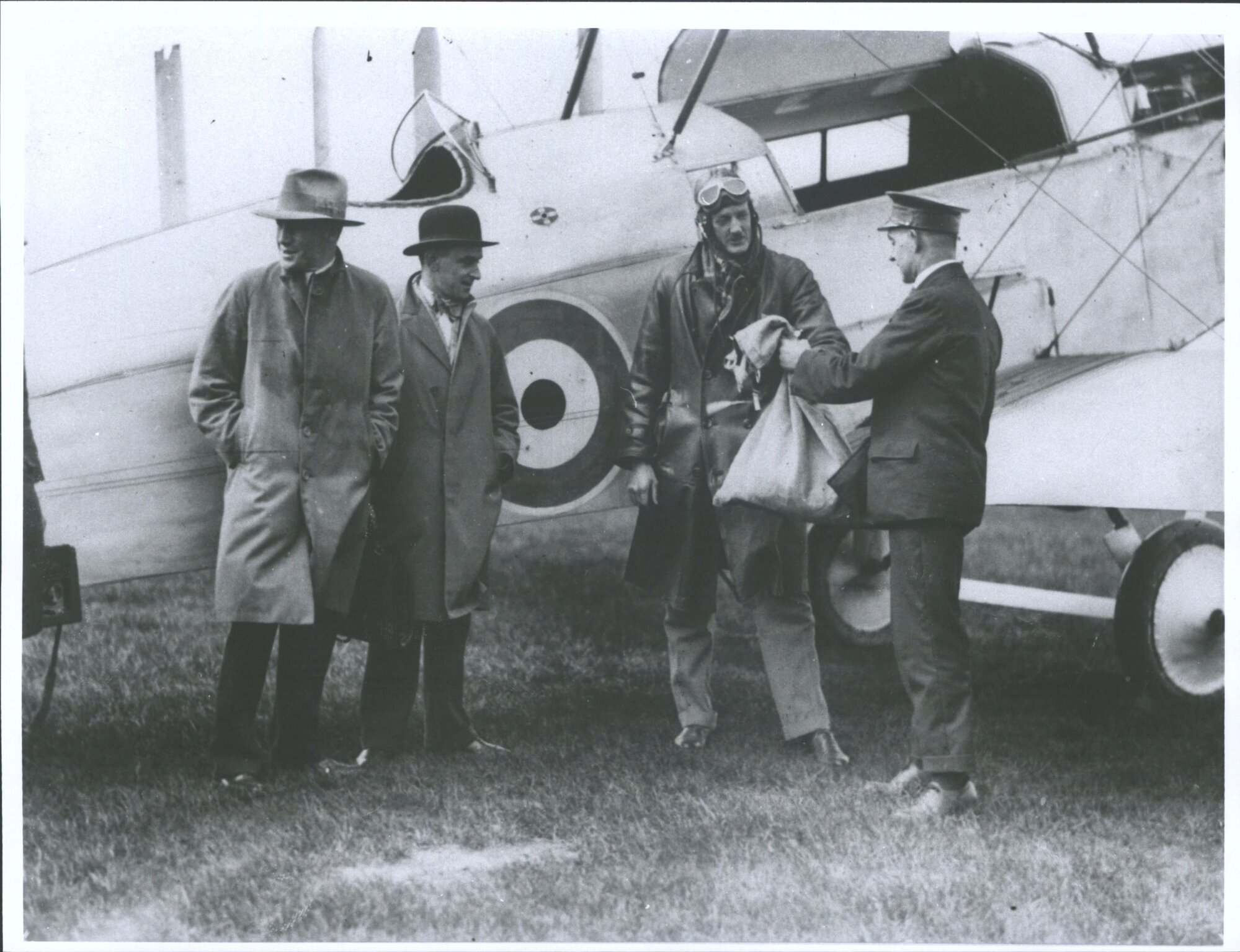 Mac McGregor (in flying gear) - New Zealand Aero Transport Co.