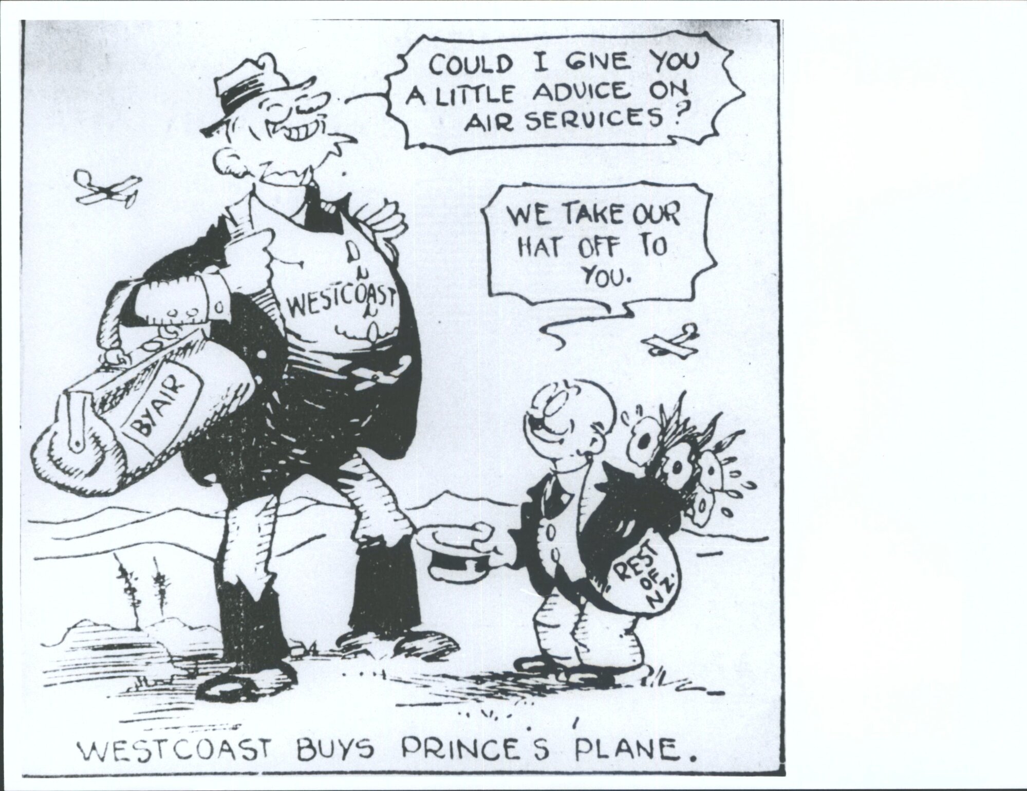 [Cartoon from the Otago Daily Times]