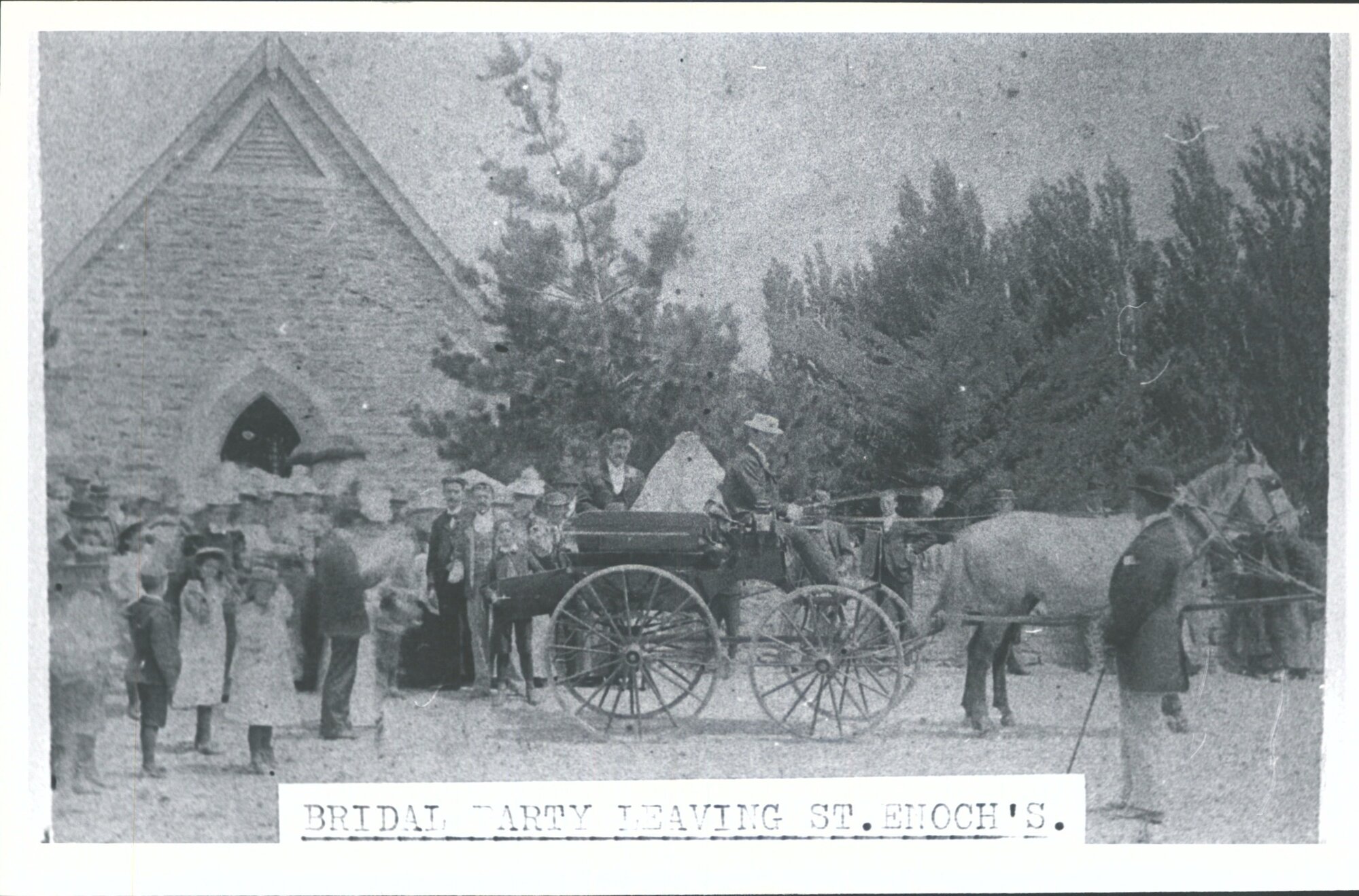Bridal Party Leaving St Enoch's