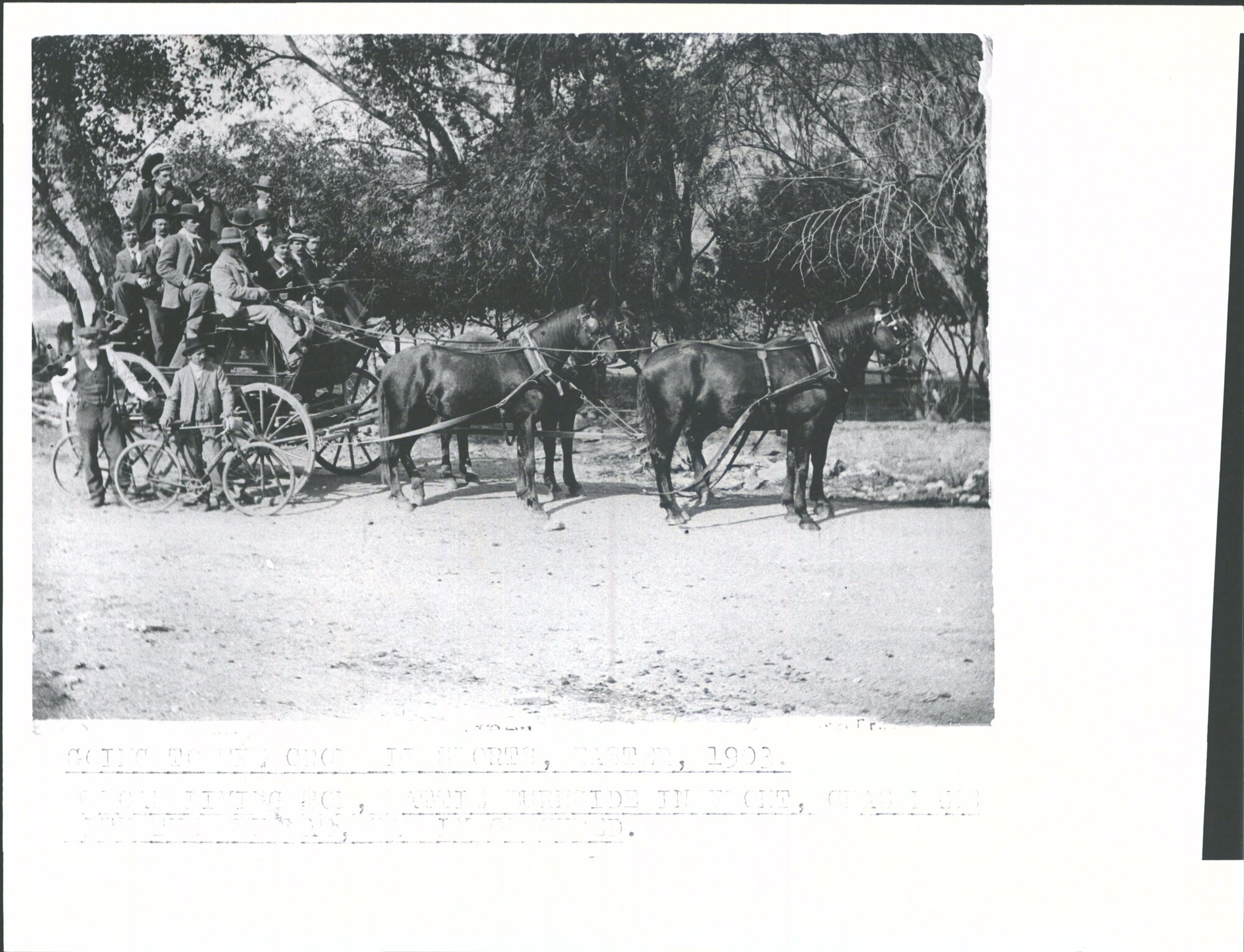 Going to the Cromwell Sports, Easter 1903