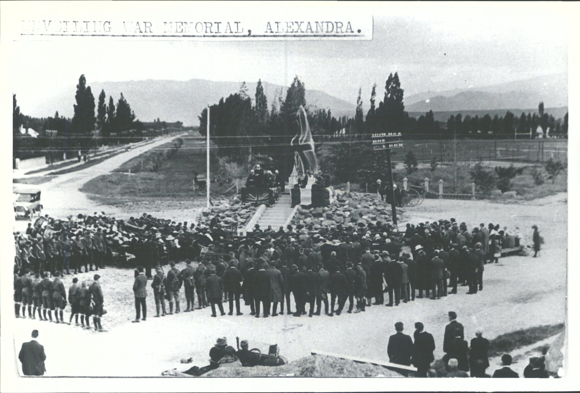 Unveiling War Memorial, Alexandra